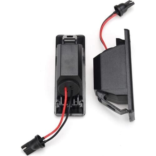 2Pcs For Nissan Armada NV200 Juke Primera Pathfinder Qashqai J10 Teana J32 LED Car License Plate light Auto Tail Number Lamp