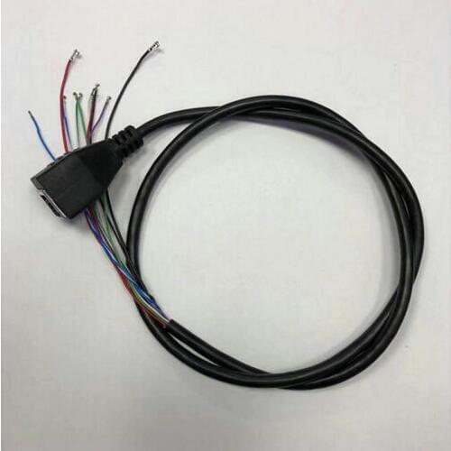 2 PCS) CCTV POE IP network Camera PCB Module video power cable, 60cm long, RJ45 female connectors with Terminlas Free Shipping