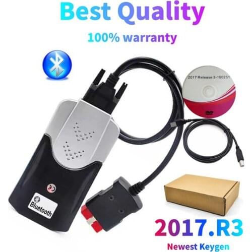 2021 OBD 2017R3 Keygen NEW VCI Vd ds150e Cdp Bluetooth 17.R1 for Delphis Diagnostic Repair Tool Cars Obd2 Scanner Send with Case