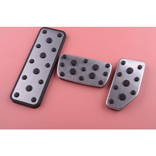 3Pcs/Set Car Footrest Brake Gas Pedal Pad Cover Fit for Subaru Forester Impreza Crosstrek Outback Legacy Ascent 2020 2021