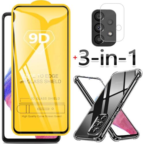 3-in-1, tempered glass + phone cases for samsung a32 5g cover samsung galaxy a32 screen protector samsung a32 galaxy a 32 case