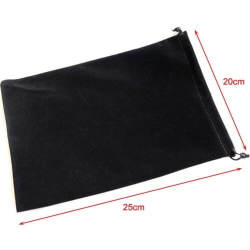 50pcs/lot 20x25cm 7 Colors Big Size Drawable Drawstring Velvet Bags Christmas Wedding Gift Packaging Bags Print Custom Logo