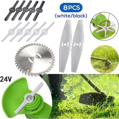 8pcs Trimmer Blade Lawn Mower Grass Replacement Trimmer Cutter Piece Automower/Gardena Robotic Lawnmower