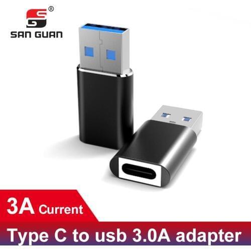 3.1 USB C Female Adapter USB 3.0 Male to USB Type-C Female Type C Adapter for PC Laptop Samsung Huawei P20 Earphone USB Adapter