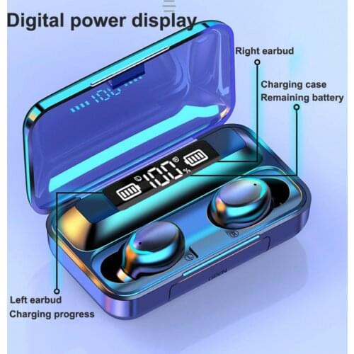 TWS Bluetooth 5.0 Earphones True Wireless Stereo Headphone Hi-Fi Earbuds Sports Waterproof Headsets With Microphone Durable