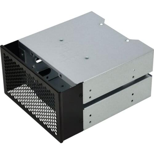 Hard Drive Cage - Can Hold 3 Hard Disks (Occupying 2 CD-ROM Drive Positions) 3.5-Inch HDD Cage Rack Hard Driver Tray