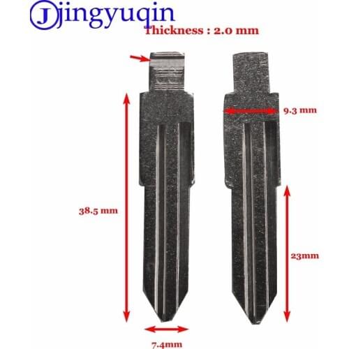 Jingyuqin Uncut Blade Car Replacement Remote Blank Flid Folding Key Blank For Nissan Bluebird Duke Banning Demeano 06