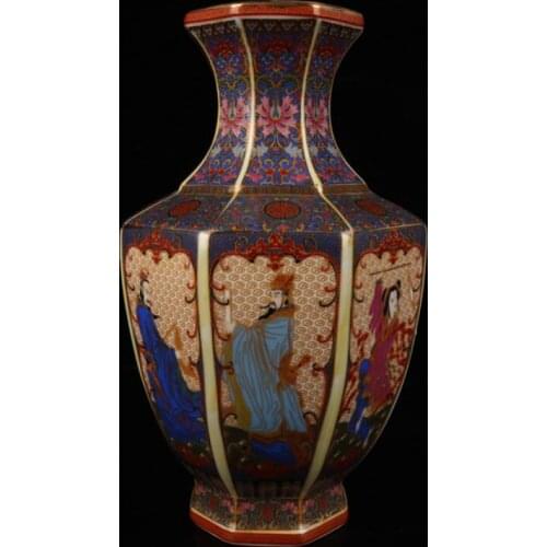 China seiko ceramic eight immortals Eight parties vase crafts statue