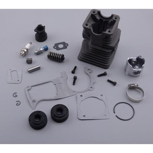 44mm Cylinder Piston Kit Intake Gaskets fit for Husqvarna 340 345 350 Chainsaw Engine Motor
