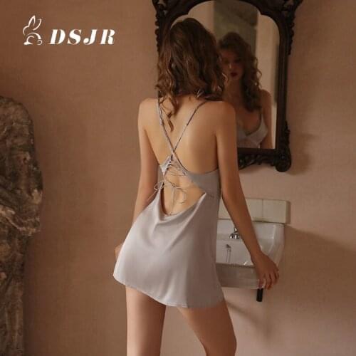 Lace Stitching Strap Suspender Skirt Ladies Nightdress Bikini Temptation Sexy Costum Lingerie Femme Sexy Erotique Porno Babydoll