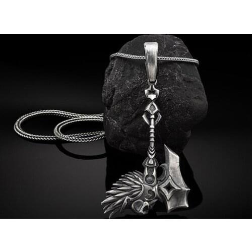 Nordic style Viking Tomahawk Pendant European and American mens hip-hop necklace punk jewelry new accessories