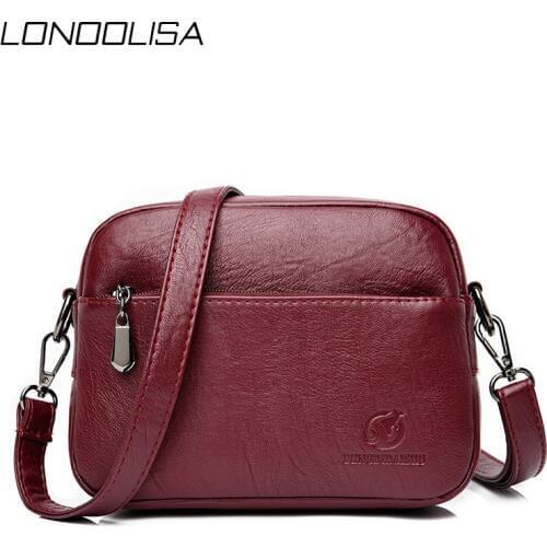 LONOOLISA Ladies Leisure Shoulder Crossbody Bags New Solid Color Brand Small Handbags Designer Purse Women Messenger Sac A Main
