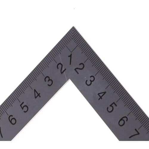 Stainless Steel 15x30cm 90 Degree Angle Metric Try Mitre Square Ruler Scale 85AC