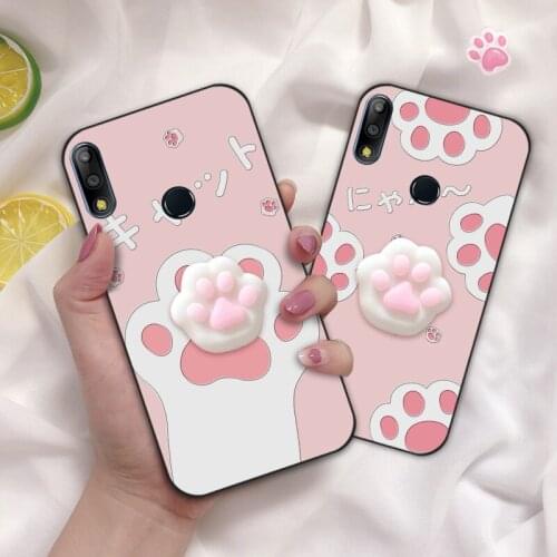 Pinched Squeeze Toy Cases For Asus Zenfone Max Pro M2 ZB631KL ZB633KL Squishy Toy Back Cover Coque For Asus 5Z ZE620KL ZS620KL