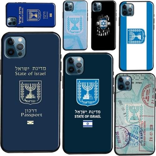 Israel Passport Soft Case For iPhone XR X XS Max SE 2020 12 Mini 11 Pro Max 7 8 Plus Phone Cover Coque