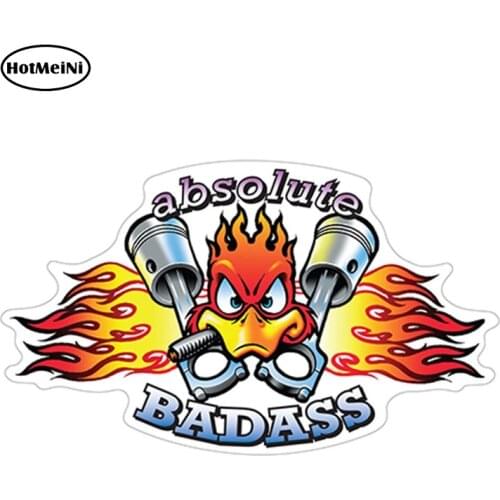 HotMeiNi 12cm x 7.7cm Absolute Badass Performance Car Stickers Funny Car Styling Sticker Motorcycle Car Decal Accessories