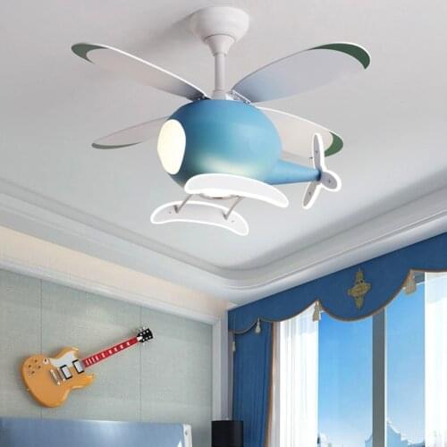 Nordic childrens room led lamp with ceiling fan without blades bedroom ceiling fan with remote control ceiling fans with light