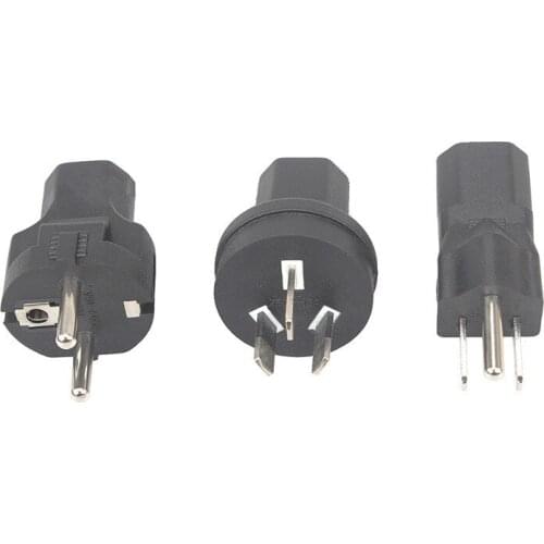 NEW Big South Africa UK US AU EU male to IEC320 C13 female Power adapter, PDU/UPS conversion plug