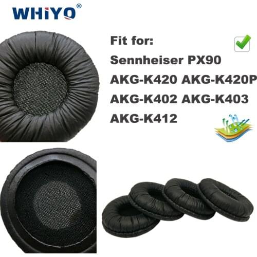 Replacement Ear Pads for Sennheiser PX90 for AKG K420 K420P K402 K403 K412 Headset Parts Leather Earmuff Earphone Sleeve Cover