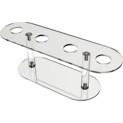 4 Hole Ice Cream Rack Display Stand Acrylic Transparent Cupcake Tray Afternoon Tea Wedding Plates Party Decorating Tools