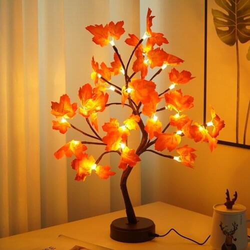 LED Night Light Tree Fairy Lights Home Decoration Night Lamp USB Night Light For Bedroom Bedside Table Lamp DIY Party Decor