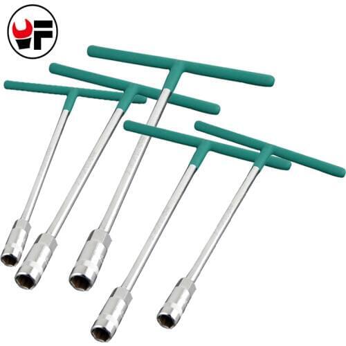 5PCS/set T Shape Socket Spanner Outer Hex Hand Tool Torque Wrench L Shape Auto Maintenance Tools herramientas DAL004