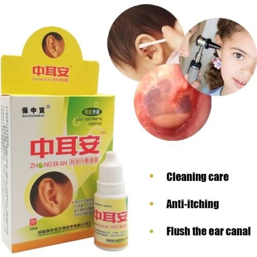 Earwax Remover Ear Cleansing Pain Relieve Drops Chinese Herbal Extract Medicine Plaster For Acute Otitis Tinnitus Deafness Sore