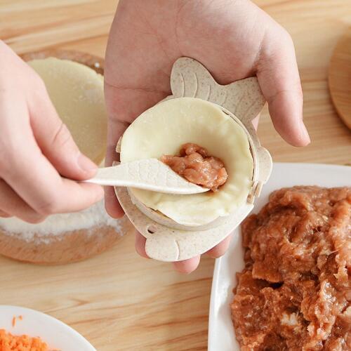 Dumpling Maker Lovely Quick & Easy Fish Design Dumpling Mold with Filling Spoon