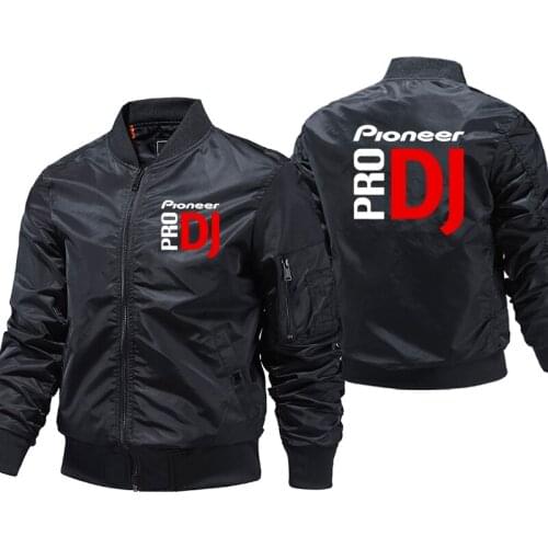 Pioneer Pro DJ Windbreaker Pilot Coat Mens Bomber Jackets Male Clothes Streetwear Ma-1 Flight Pilot Air Coats Plus Size 5XL