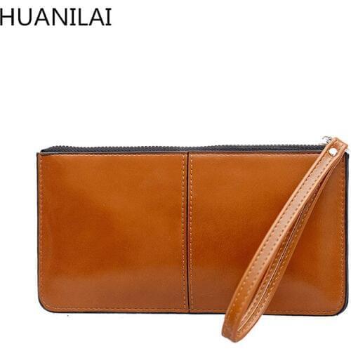 HUANILAI Women Wallet Clutch Bag Purses Long Wallet Phone Bag Coin Pocket Bag 2020 High Quality CY005