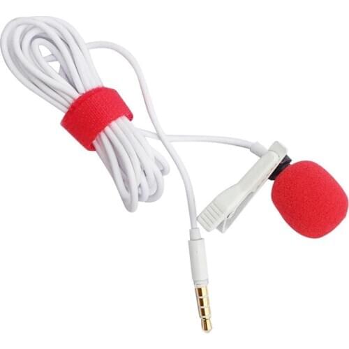 1.5/6m 3.5mm Wired Lapel Lavalier Clip On Condenser Microphone Recording Mic