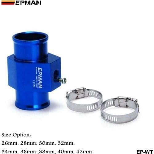 1Pc Water Temp Temperature Joint Pipe Sensor Gauge Radiator Hose Adapter Size 28mm/ 30mm/ 32mm/ 34mm/ 36mm/ 38mm/ 40mm EP-WT-AF