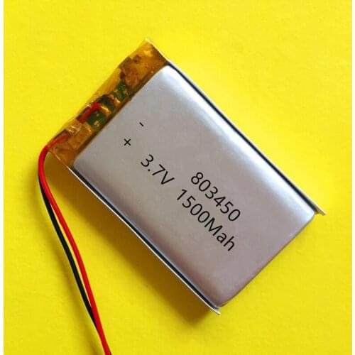 10pcs energy battery 3.7V 1500mAh 803450 Lithium Polymer Rechargeable Battery li ion cells bluetooth,model toy mp4,mp5,dvd