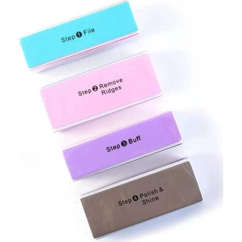 4 Ways Buffer Buffing Sanding Files Acrylic Pedicure Manicure Polish Nail Buffer Buffing Block Nail File Tools