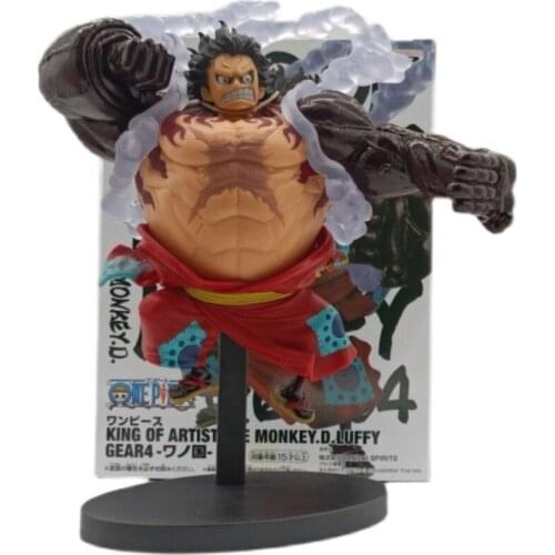 Bandai One Piece Art King Monkey D. Luffy Garage Kit Pvc Assembly Model Western Animiation Action Figure Kids Toys