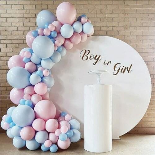 Balloons Garland for Baby Shower Balloon Blue Pink Baby First One Year Birthday Boy Happy Birthday Party Decor Kids Ballon