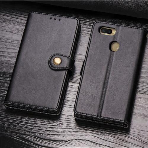 For OPPO A5 A7 Cover Wallet PU Leather Phone Bag Case Simple Card Holders Shell Free Shipping for OPPO A7