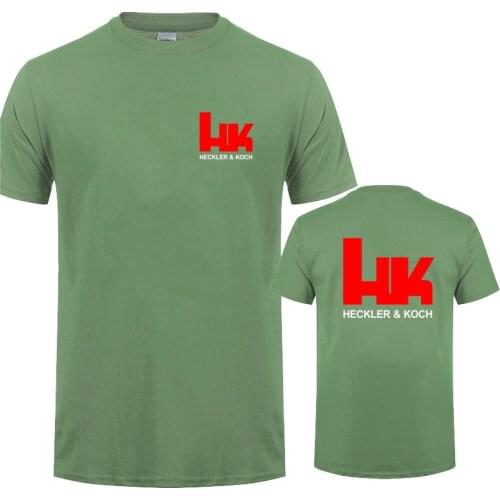 Heckler Koch Logo T Shirts Man Tee Short Sleeve Tees Men HK Logo T-Shirt Tops LH-228