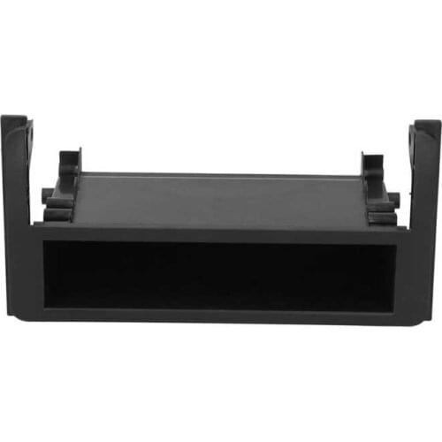 Single DIN Stereo Radio Panel Trim Kit Audio Fascia Panel Mount Car Frame with Storage Box Dash Panel Surround