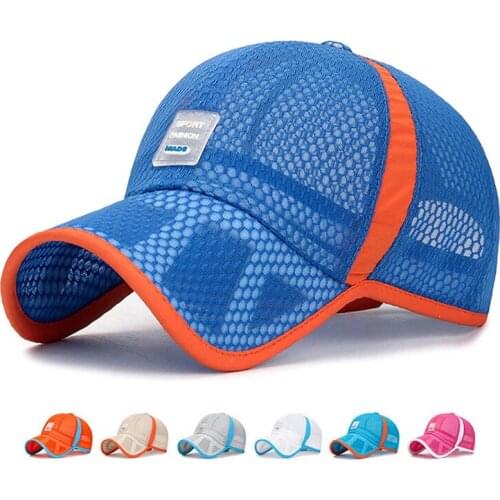Children Fashion Baseball Cap Summer Sunhat Net Breathable Solid Caps Adjustable Kids Hat