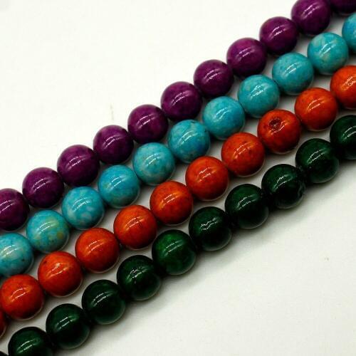 Nature Colorful fossile stone top fashion in US naice gem stone beads accessories top fashion diy jewelry b