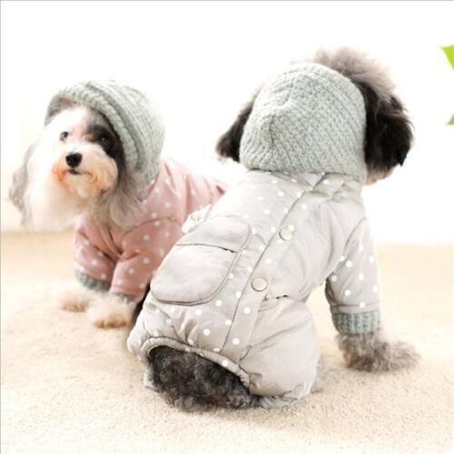New Pet Clothes Winter Warm Dog Coat Jumpsuit Hoodie Thicken Dog Clothing Dog Outerwear Jacket Products Clothes For Dog Puppy