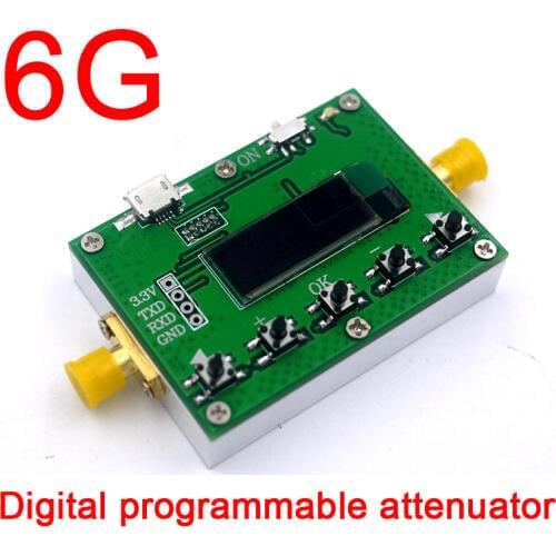 OLED display 6G Digital programmable attenuator 30DB step 0.25DB RF module