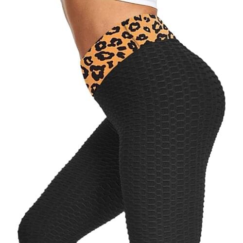 Pantalones De Mujer Leggins Mujer Leopard Print Pants Plus Size Casual High Waist Sport Pants Breathable Sexy Tights Bottoms