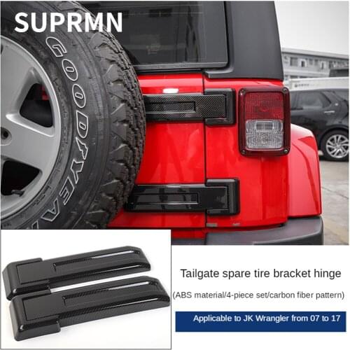 Suitable for jeep car Wrangler JK exterior modification door handle handle shell door JEEP carbon fiber decorative accessories