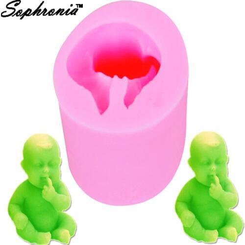 S046 New Little Buddha 1pcs Silicone Mold for UV Resin Gumpaste Surgarcraft Icing Handmade Tool Epoxy Fondant Chocolate Moulds
