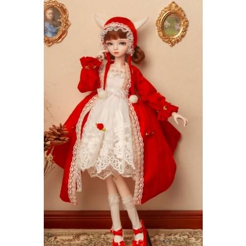 BJD DOLLS Plastic BJD Doll 56cm female joint movable doll includes clothes and shoes