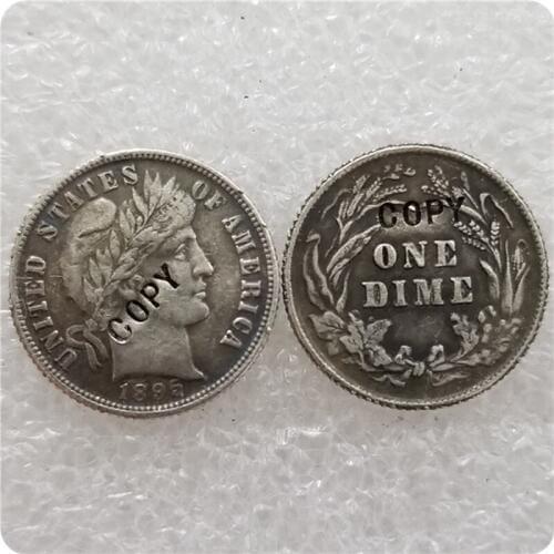 USA 1895-P,S,O Barber Liberty Head Dime COPY commemorative coins-replica coins medal coins collectibles