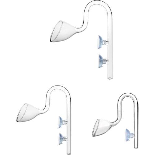 Glass Outflow Lily Pipe for Aquarium Planted Tank Fish Tank Deliver Clean Water from Filter to Aquarium 10mm 13mm 17mm