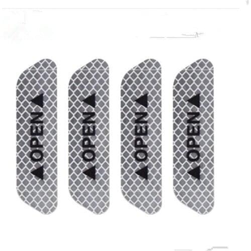 4PCS Car Door Reflective Sticker Safety Warning Sign For Volkswagen VW Polo Golf 4 6 5 7 Jetta MK5 MK6 POLO Passat B5 B6 B7 tigu